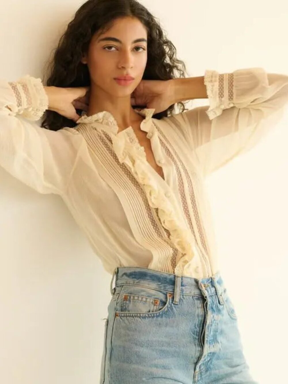 Doen NWOT Magdeleine top M - Picture 5 of 12